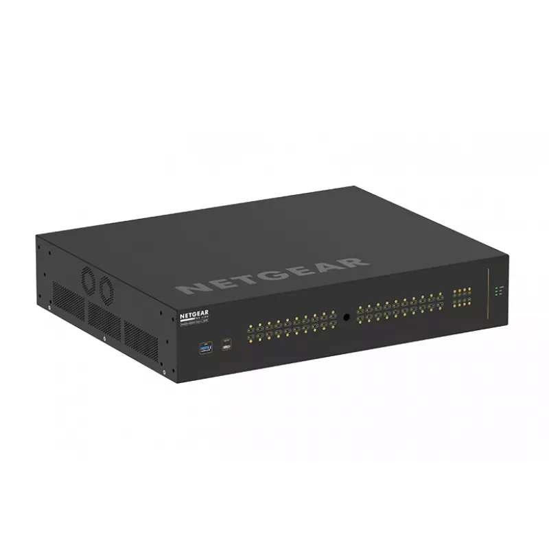NETGEAR M4250-40G8XF-PoE++ pārvaldīts L2/L3 Gigabit Ethernet (10/100/1000) strāvas padeve caur Ethernet (PoE) 2U melns