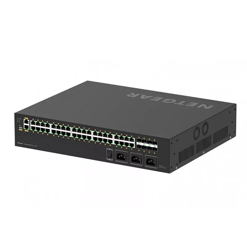 NETGEAR M4250-40G8XF-PoE++ pārvaldīts L2/L3 Gigabit Ethernet (10/100/1000) strāvas padeve caur Ethernet (PoE) 2U melns