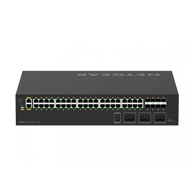 NETGEAR M4250-40G8XF-PoE++ pārvaldīts L2/L3 Gigabit Ethernet (10/100/1000) strāvas padeve caur Ethernet (PoE) 2U melns