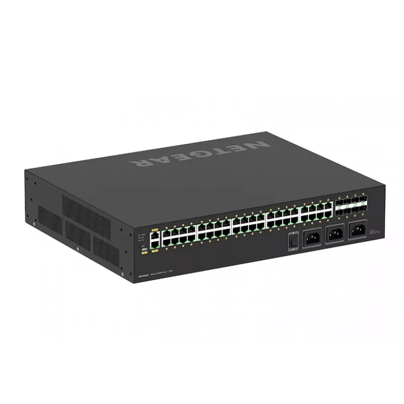 NETGEAR M4250-40G8XF-PoE++ pārvaldīts L2/L3 Gigabit Ethernet (10/100/1000) strāvas padeve caur Ethernet (PoE) 2U melns