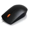 Vadu USB Type-A optiskā abām rokām piemērota pele Lenovo GX30M39704 — 1600 DPI, 3 pogas, 1,8 m kabelis, melna