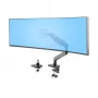 StarTech.com Monitora galda stiprinājums līdz 49 collu 32:9 īpaši platam izliektam ekrānam, mehāniska atsperes svira, C-skava/caurums, bezinstrumentu regulēšana, maks. 44 mārciņas/20 kg