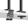 StarTech.com Monitora galda stiprinājums līdz 49 collu 32:9 īpaši platam izliektam ekrānam, mehāniska atsperes svira, C-skava/caurums, bezinstrumentu regulēšana, maks. 44 mārciņas/20 kg