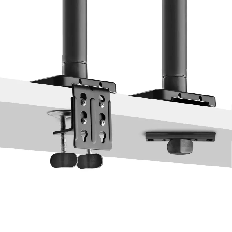 StarTech.com Monitora galda stiprinājums līdz 49 collu 32:9 īpaši platam izliektam ekrānam, mehāniska atsperes svira, C-skava/caurums, bezinstrumentu regulēšana, maks. 44 mārciņas/20 kg