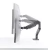 StarTech.com Monitora galda stiprinājums līdz 49 collu 32:9 īpaši platam izliektam ekrānam, mehāniska atsperes svira, C-skava/caurums, bezinstrumentu regulēšana, maks. 44 mārciņas/20 kg