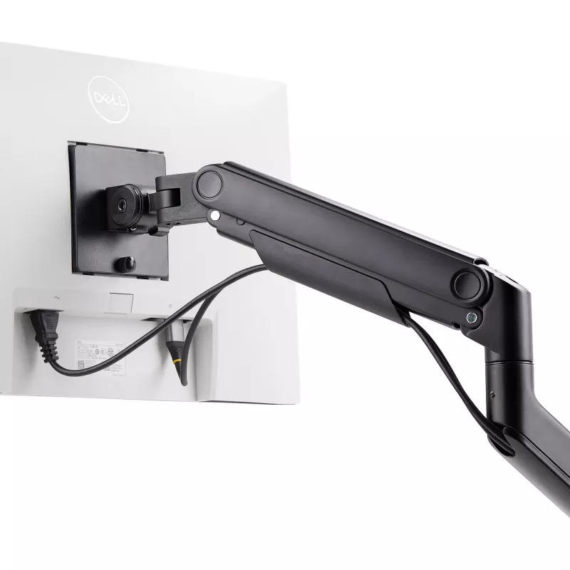 StarTech.com Monitora galda stiprinājums līdz 49 collu 32:9 īpaši platam izliektam ekrānam, mehāniska atsperes svira, C-skava/caurums, bezinstrumentu regulēšana, maks. 44 mārciņas/20 kg