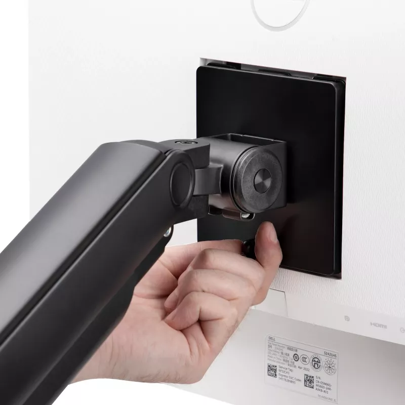 StarTech.com Monitora galda stiprinājums līdz 49 collu 32:9 īpaši platam izliektam ekrānam, mehāniska atsperes svira, C-skava/caurums, bezinstrumentu regulēšana, maks. 44 mārciņas/20 kg