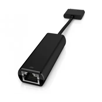 HP ElitePad Ethernet adapteris, 70 kontaktu, RJ-45, melns