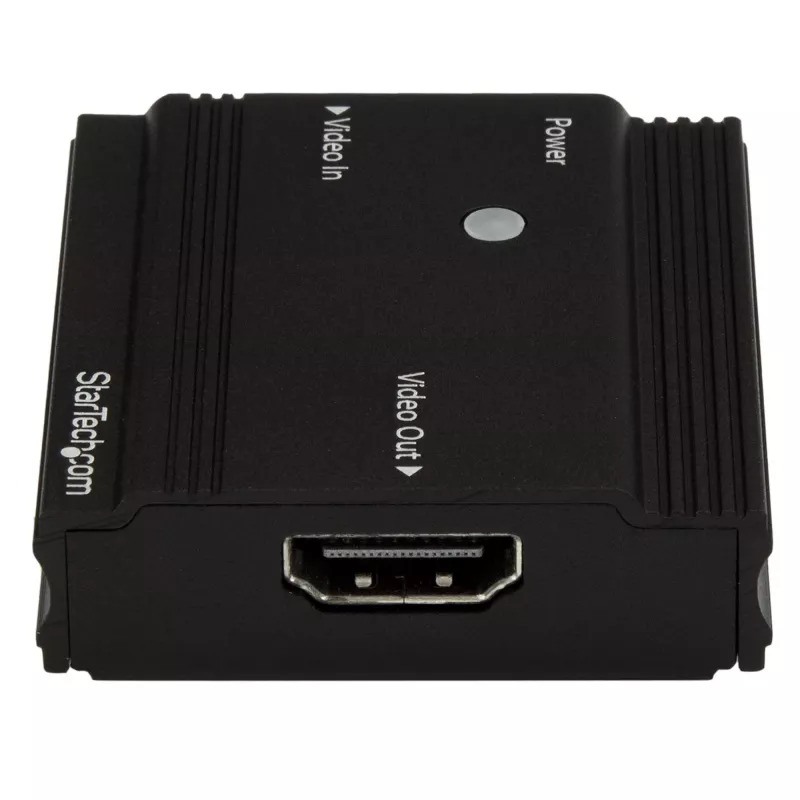 StarTech.com HDMI signāla pastiprinātājs - HDMI pagarinātājs - 4K 60Hz, 3840 x 2160 pikseļi, AV atkārtotājs, 35 m, Melns, HDCP