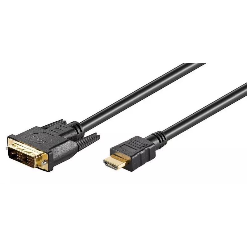 Microconnect HDM191813 video kabeļa adapteris 3 m HDMI DVI-D melns