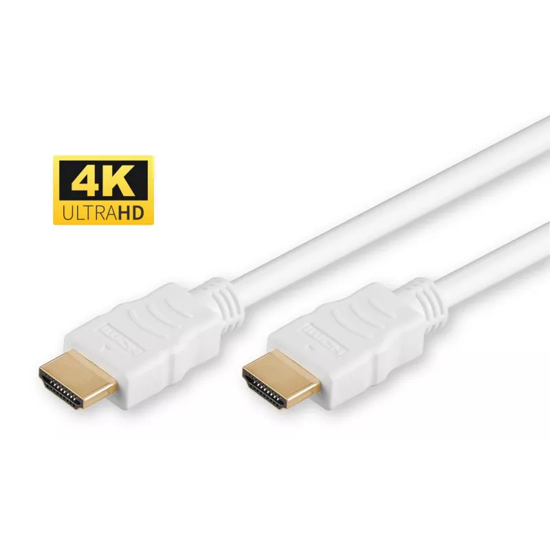 Microconnect HDMI High Speed kabelis, 3 m, balts