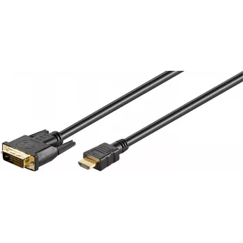 Microconnect HDM192411 video kabeļa adapteris 1 m HDMI Type A (Standarta) DVI-D Melns