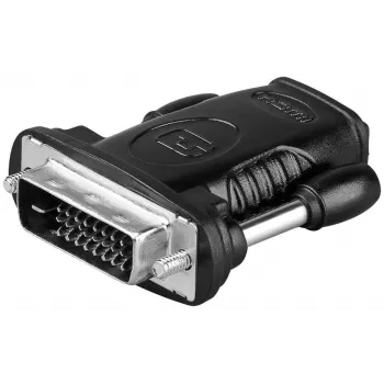 Microconnect HDM19F24 kabeļu dzimumu pārveidotājs HDMI veids A DVI-D Dual Link (24+1 kontakts) Melns