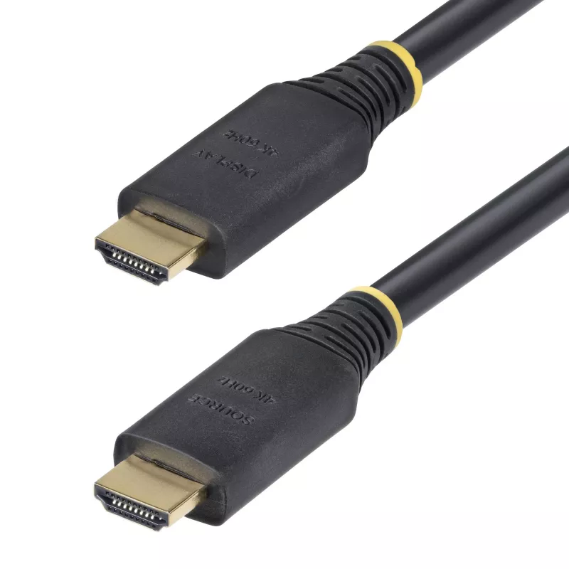 StarTech.com 10 m (32,8 pēdas) aktīvs ātrgaitas HDMI kabelis, 4K 60 Hz/1440p 144 Hz, HDR10/HDCP 2.2/ARC, 18 Gbps, UHD HDMI 2.0 vads televizoram/monitoram/displejam, TPE apvalks