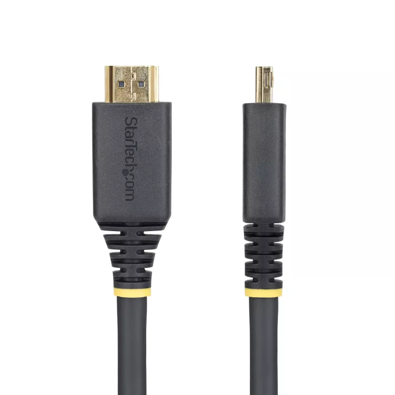 StarTech.com 15 ft (4,5 m) ātrgaitas HDMI kabelis ar satverošiem savienotājiem, 4K 60Hz/1440p 144Hz, HDR10/HDCP 2.2/ARC, 18 Gbit/s, UHD HDMI 2.0 vads televizoram/monitoram/displejām, TPE apvalks