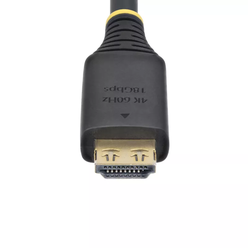StarTech.com 15 ft (4,5 m) ātrgaitas HDMI kabelis ar satverošiem savienotājiem, 4K 60Hz/1440p 144Hz, HDR10/HDCP 2.2/ARC, 18 Gbit/s, UHD HDMI 2.0 vads televizoram/monitoram/displejām, TPE apvalks