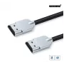 Microconnect HDMISUPERSLIM05M HDMI kabelis 0,5 m HDMI Type A (Standarta) Melns, Metālisks