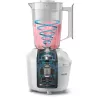 Galda blenderis Philips HR2041/00 — 450 W, 1,9 L plastmasas trauks, nerūsējošā tērauda asmeņi, balts