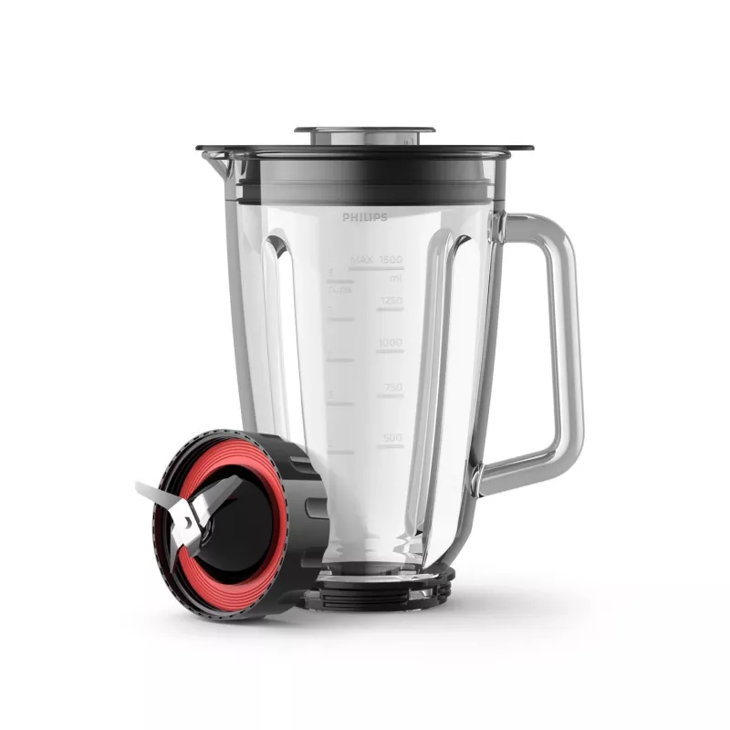 Galda blenderis Philips 5000 sērija HR3030/00 — 2 L stikla bļoda, 1200 W, ledus drupināšana, melns
