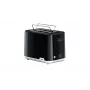 Tosteris BRAUN HT1010BK — 2 šķēlēm, 900 W, melns, plastmasas korpuss, atvere 132×35×119 mm