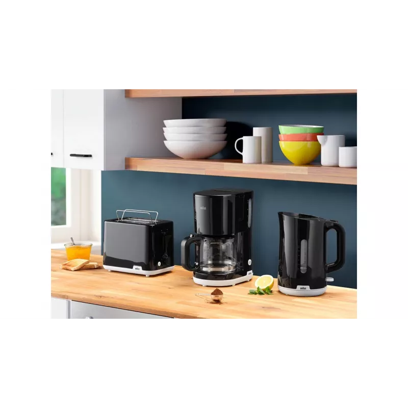 Braun HT1010BK tosteris 2 šķēlēm, 900 W, melns