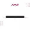 Soundbar Sony HT-A3000 melns 3.1 kanāli 250 W