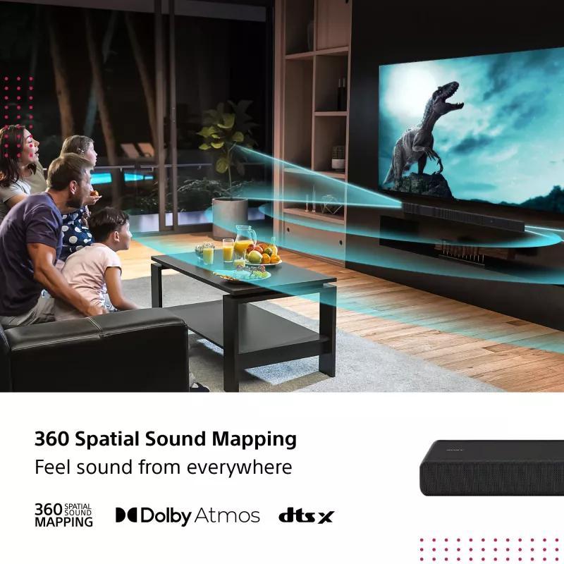 Soundbar Sony HT-A3000 melns 3.1 kanāli 250 W