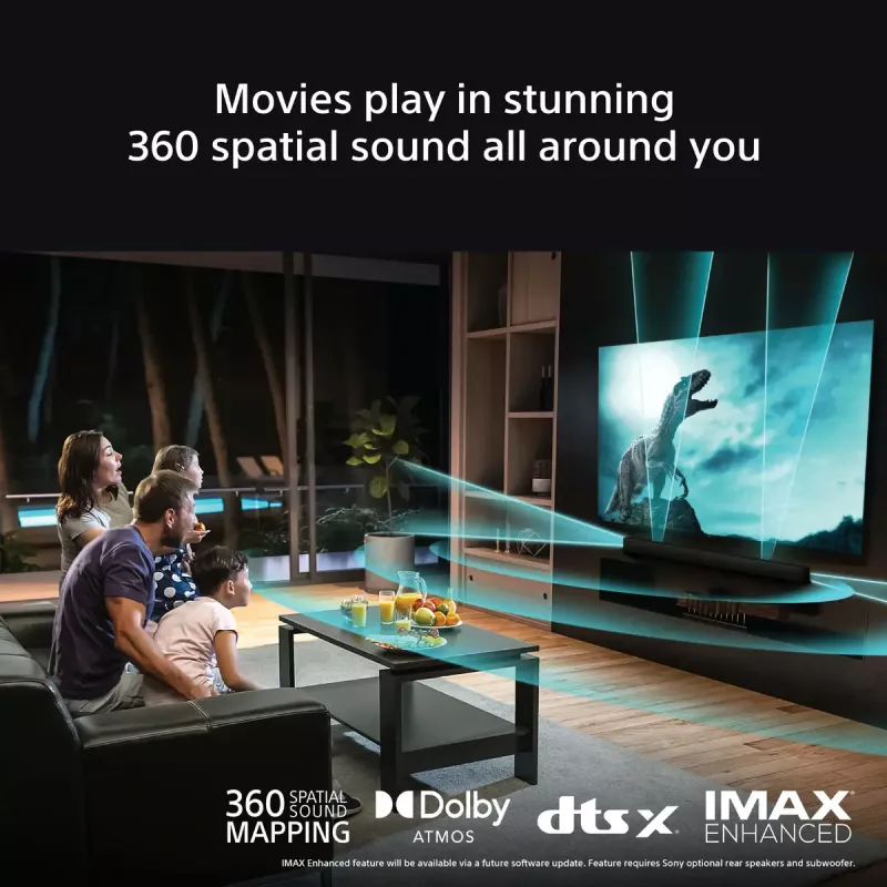 Sony BRAVIA Theatre Bar 8 – Dolby Atmos skaņas panelis, 11 skaļruņi, Wi-Fi, Bluetooth, 360 telpiskās skaņas kartēšana