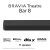 Sony BRAVIA Theatre Bar 8 – Dolby Atmos skaņas panelis, 11 skaļruņi, Wi-Fi, Bluetooth, 360 telpiskās skaņas kartēšana