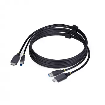 StarTech.com 1,8 m HDMI un USB 5 Gb/s KVM kabelis, 4K 60 Hz, HDMI 2.0 un USB kombinētais kabelis KVM slēdžiem