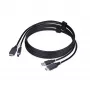 StarTech.com 1,8 m HDMI un USB 5 Gb/s KVM kabelis, 4K 60 Hz, HDMI 2.0 un USB kombinētais kabelis KVM slēdžiem