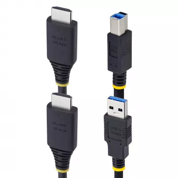StarTech.com 1,8 m HDMI un USB 5 Gb/s KVM kabelis, 4K 60 Hz, HDMI 2.0 un USB kombinētais kabelis KVM slēdžiem
