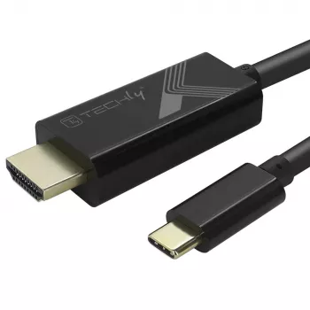 Techly Adaptera kabelis USB-C vīr. uz HDMI 2.0 4K vīr. 2m melns