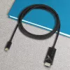 Techly Adaptera kabelis USB-C vīr. uz HDMI 2.0 4K vīr. 2m melns