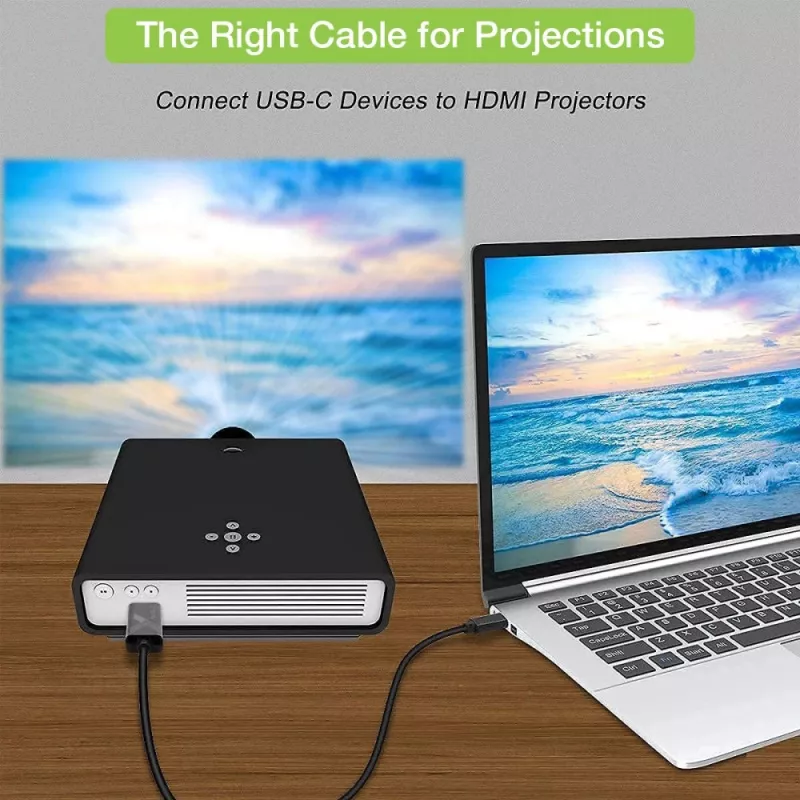 Techly Adaptera kabelis USB-C vīr. uz HDMI 2.0 4K vīr. 2m melns