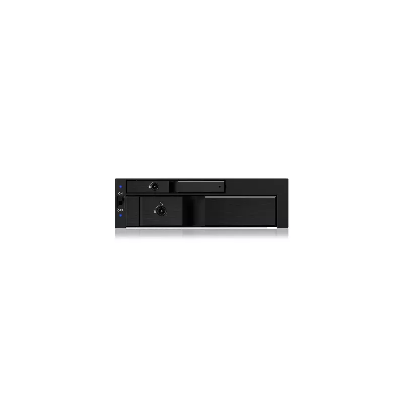 ICY BOX IB-173SSK 2-fach Wechselrahmen für 1x 2,5 und 1x 3,5 SATA/SAS Festplatten