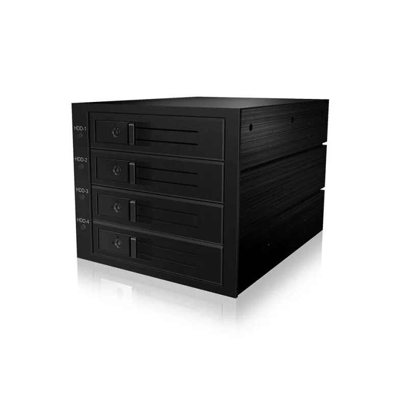 ICY BOX ICY BOX IB-564SSK - Gehäuse für Speicherlaufwerke mit Lüfter - 3.5 (8.9 cm)