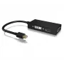 ICY BOX IB-AC1032 Mini DisplayPort DVI-D + VGA (D-Sub) + HDMI Melns