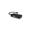 ICY BOX IB-AC1032 Mini DisplayPort DVI-D + VGA (D-Sub) + HDMI Melns
