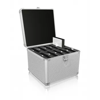 ICY BOX IB-AC628 čemodāns metāls, plastmasa sudraba krāsā