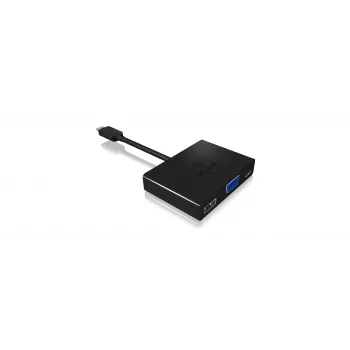 ICY BOX IB-DK4032-CPD USB-C uz VGA daudzportu adapteris