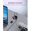 ICY BOX IB-HUB1404A kontaktligzda Melna