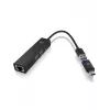 ICY BOX IB-HUB1439-LAN vadu USB 3.2 Gen 1 (3.1 Gen 1) Type-A melns