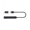 ICY BOX IB-HUB1439-LAN vadu USB 3.2 Gen 1 (3.1 Gen 1) Type-A melns