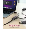 ICY BOX IB-HUB1439-LAN vadu USB 3.2 Gen 1 (3.1 Gen 1) Type-A melns