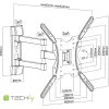 Techly 32-55 collu universāls LCD TV sienas stiprinājuma kronšteins melns