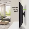 Techly 32-55 collu universāls LCD TV sienas stiprinājuma kronšteins melns