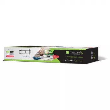Techly fiksēts sienas stiprinājuma kronšteins LED TV LCD 43-90 collas