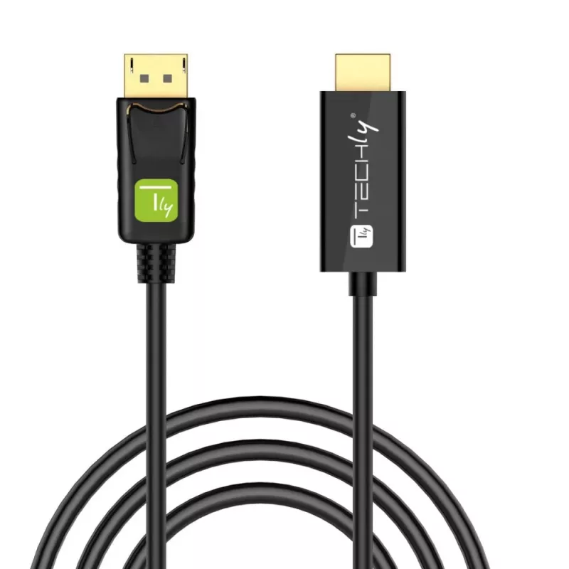 Techly Converter kabelis 2m DisplayPort to HDMI 1.2 4K ICOC DSP-H12-020
