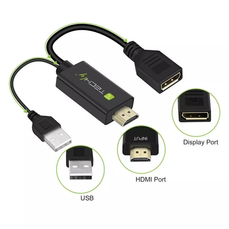 Video signālu pārveidotājs Techly ICOC HDMI-DP12A 4096x2160 120Hz